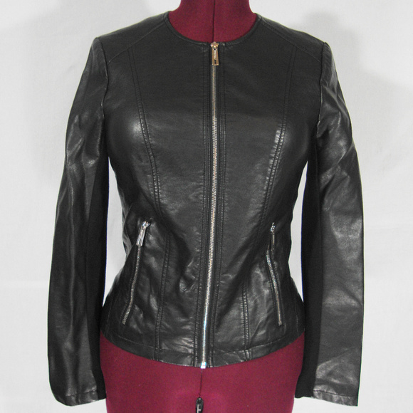 Kenneth Cole Reaction Jackets & Blazers - KENNETH COLE REACTION FAUX LEATHER JACKET SZ SM